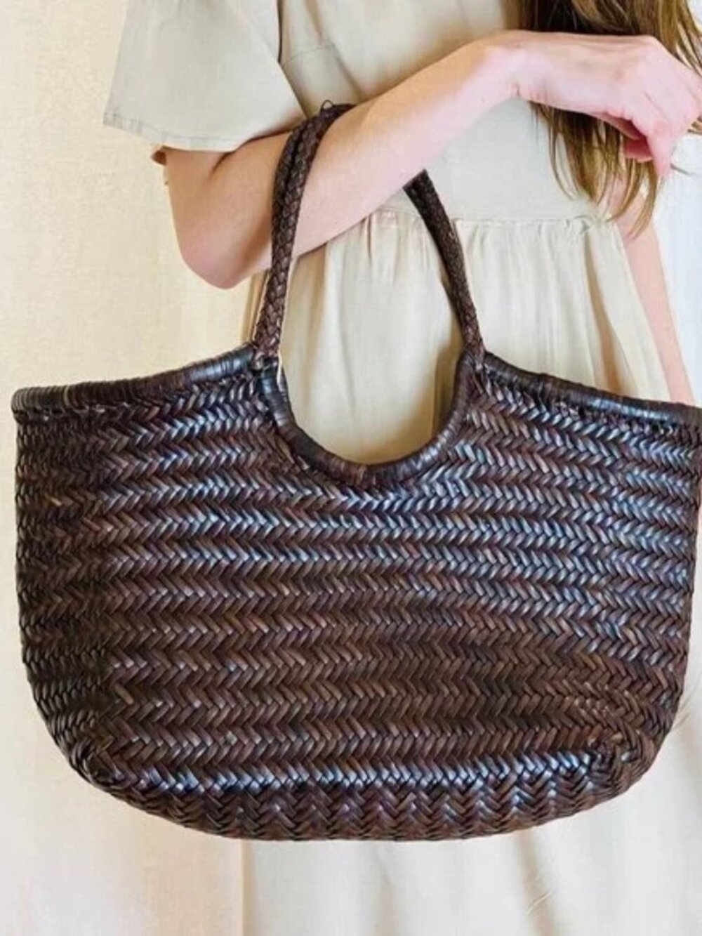 Dragon diffusion dark brown oversize bag